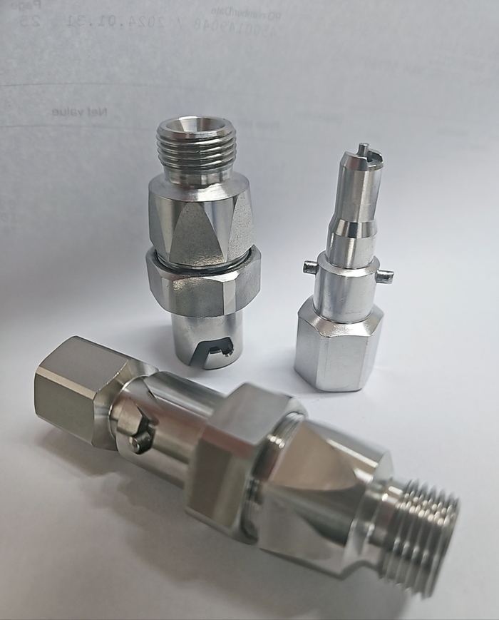 MALE & FEMAIL COUPLING FOR AIRGUN HOSE